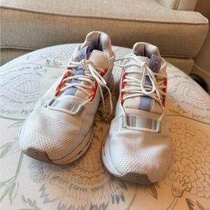 OnCloud Cloudnova White, Purple, and Orange Sneakers Size 7